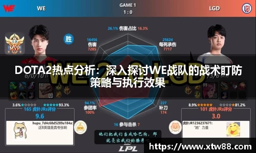 DOTA2热点分析：深入探讨WE战队的战术盯防策略与执行效果