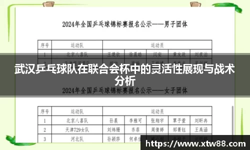 武汉乒乓球队在联合会杯中的灵活性展现与战术分析