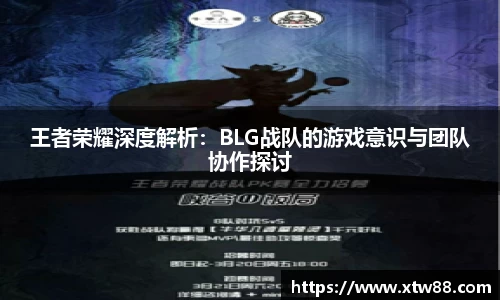 王者荣耀深度解析：BLG战队的游戏意识与团队协作探讨
